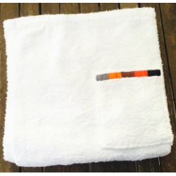 scratch with protection towel