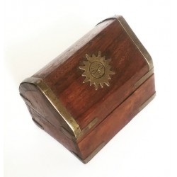 brass and wood box