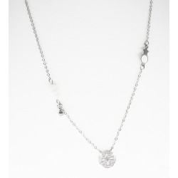 silver steel necklace